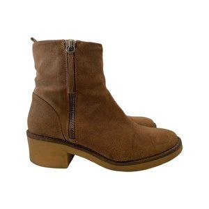 Zara brown suede boho bootie 40/ US 9